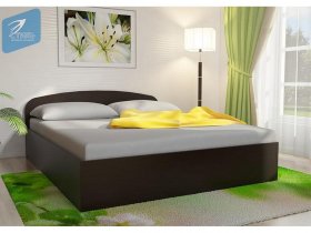 Кровать двуспальная 1,6м с подъем. мех. (венге) в Норильске - norilsk.mebel-nsk.ru | фото