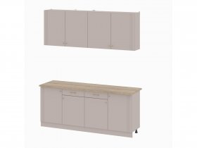 Кухонный гарнитур 2,0м Одетта (меланж/дуб сонома) в Норильске - norilsk.mebel-nsk.ru | фото