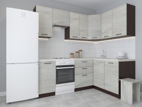 Модульная угловая кухня 1,4м*2,1м Лада (пикард) в Норильске - norilsk.mebel-nsk.ru | фото
