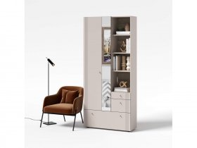 Вешалка с зеркалом ВШ1 Одетта (дуб эндгрей/меланж) в Норильске - norilsk.mebel-nsk.ru | фото